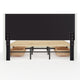 King |#| King Wingback Platform Storage Bed with 4 Side Storage Drawers in Off White