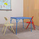 Multi-Color |#| Kids Colorful 3 Piece Folding Table and Chair Set - Kids Padded Game Table