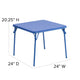 Multi-Color |#| Kids Colorful 3 Piece Folding Table and Chair Set - Kids Padded Game Table