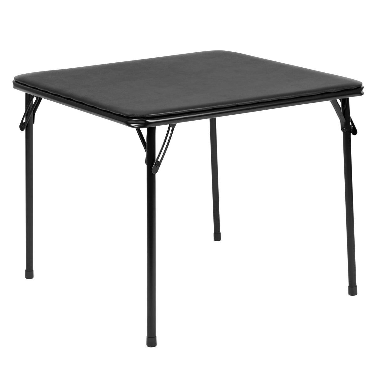 Black |#| Kids Black 3 Piece Folding Table and Chair Set - Kids Activity Table Set