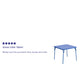 Blue |#| Kids Blue Folding Table with Vinyl Upholstered Table Top - Game Table