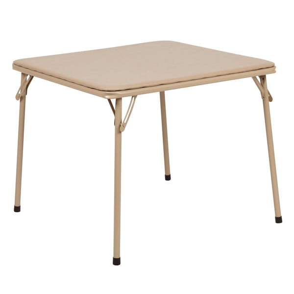 Tan |#| Kids Tan Folding Game and Activity Table - Toddler Table for Daycare Center