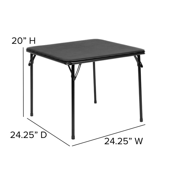 Black |#| Kids Black Folding Game and Activity Table - Toddler Table for Daycare Center