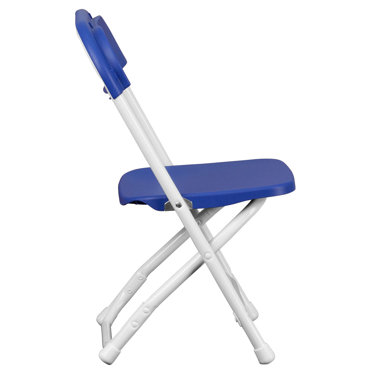 Blue |#| Kids Blue Plastic Folding Chair with Textured Seat - Preschool Seating