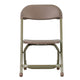 Brown |#| Kids Brown Plastic Folding Chair with Textured Seat - Preschool Seating