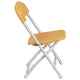 Yellow |#| Kids Yellow Plastic Folding Chair with Textured Seat - Preschool Seating