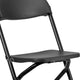 Black |#| Kids Black Plastic Folding Chair with Textured Seat - Preschool Seating