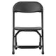 Black |#| Kids Black Plastic Folding Chair with Textured Seat - Preschool Seating