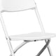 White |#| Kids White Plastic Folding Chair with Textured Seat - Preschool Seating