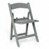 Gray |#| Kids Gray Resin Folding Chair with Gray Vinyl Padded Seat