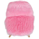 Light Pink |#| Kids Shaggy Dog Light Pink Accent Chair - Desk Chair - Playroom Chair