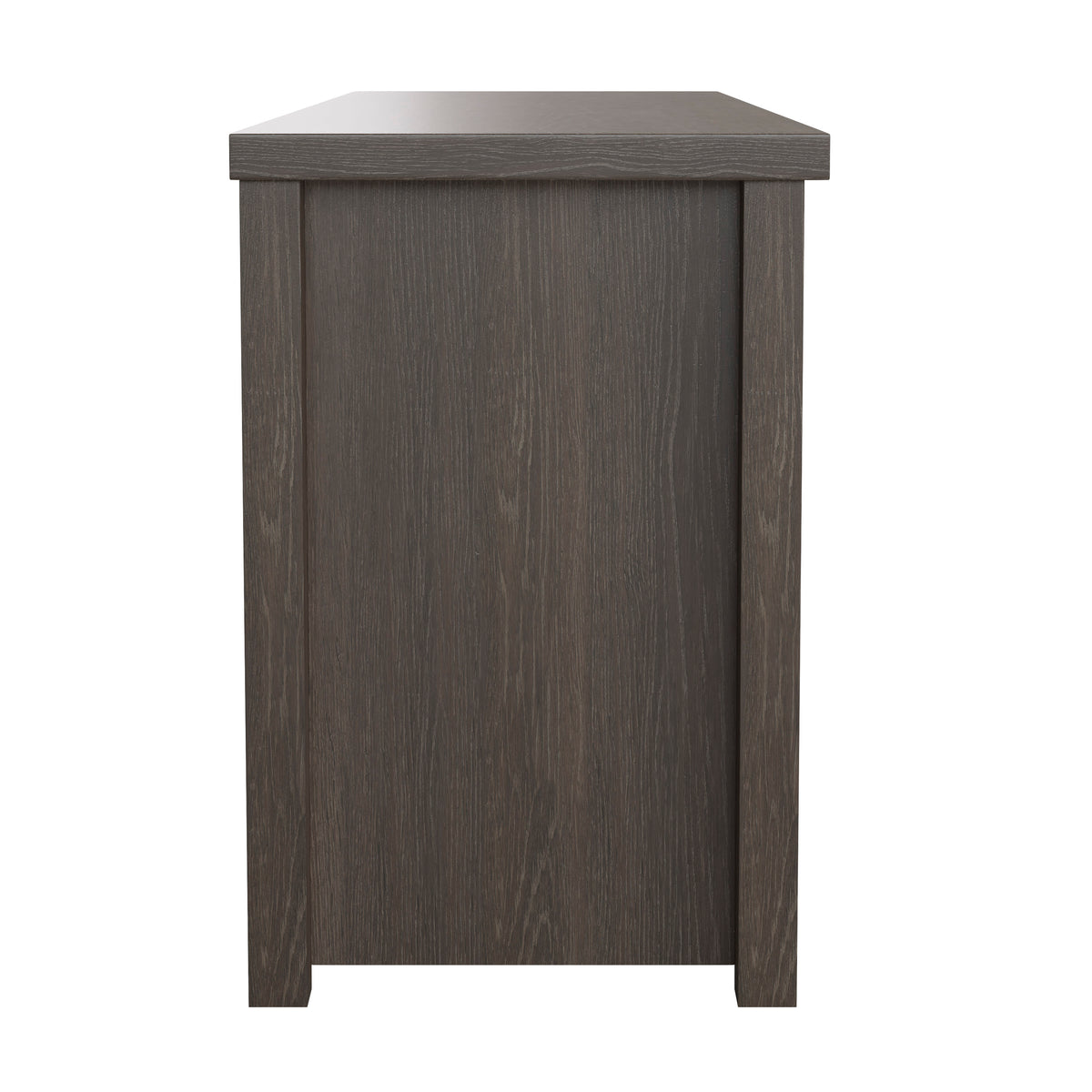 Espresso |#| TV Stand for up to 80" TVs with 6 Open Storage Compartments in Espresso Finish