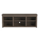 Espresso |#| TV Stand for up to 80" TVs with 6 Open Storage Compartments in Espresso Finish