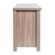 Gray Wash Oak |#| TV Stand up to 80" TVs with 6 Open Storage Compartments in Gray Wash Oak Finish