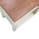 Walnut Top/White Frame |#| TV Stand for up to 80" TVs with 6 Open Storage Compartments in White/Walnut