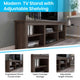 Espresso |#| TV Stand for up to 80" TVs with 6 Open Storage Compartments in Espresso Finish