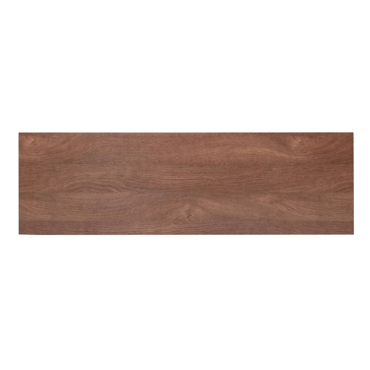 Walnut Top/White Frame |#| TV Stand for up to 80" TVs with 6 Open Storage Compartments in White/Walnut