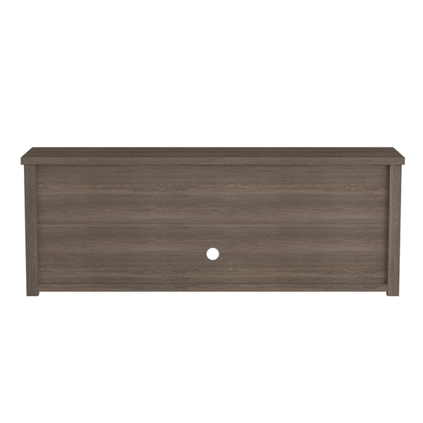 Espresso |#| TV Stand for up to 80" TVs with 6 Open Storage Compartments in Espresso Finish