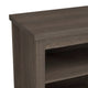 Espresso |#| TV Stand for up to 80" TVs with 6 Open Storage Compartments in Espresso Finish