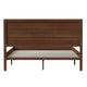 Brown,Queen |#| Solid Wood Platform Bed with Headboard and Wooden Slats in Brown - Queen