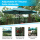 Teal |#| Bundled Set - Teal 9 FT Round Umbrella & Universal Black Cement Waterproof Base