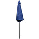 Navy |#| Bundled Set - Navy 9 FT Round Umbrella & Universal Black Cement Waterproof Base