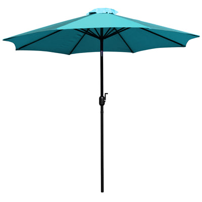 Kona 9 FT Round Umbrella with 1.5" Diameter Aluminum Pole with Crank and Tilt Function - View 1