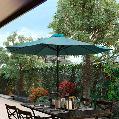 Kona 9 FT Round Umbrella with 1.5" Diameter Aluminum Pole with Crank and Tilt Function - View 2