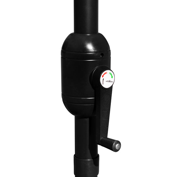 Navy |#| Navy 9 FT Round Umbrella - 1.5inch Diameter Aluminum Pole - Crank and Tilt Function