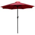 Kona 9 FT Round Umbrella with 1.5" Diameter Aluminum Pole with Crank and Tilt Function