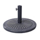 Bronze |#| Sunburst 19.25" Diameter Weatherproof Universal Cement Umbrella Base - Bronze