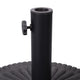 Black |#| Sunburst 19.25" Diameter Weatherproof Universal Cement Umbrella Base - Bronze