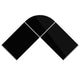 Black Top/Silver Frame |#| L-Shaped Computer Corner Glass Desk, Gaming Desk, Home Office Corner Desk, Black
