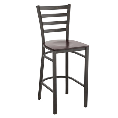 Ladder Back Metal Restaurant Barstool - View 1