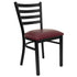 Ladder Back Metal Restaurant Chair