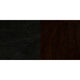 Black Vinyl Seat/Walnut Wood Frame |#| Ladder Back Walnut Wood Restaurant Barstool - Black Vinyl Seat