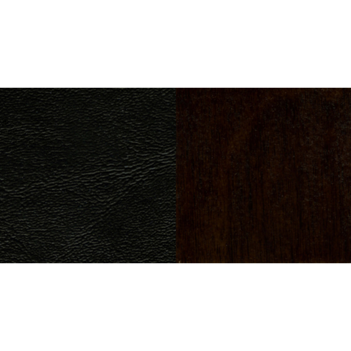 Black Vinyl Seat/Walnut Wood Frame |#| Ladder Back Walnut Wood Restaurant Barstool - Black Vinyl Seat