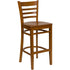 Ladder Back Wooden Restaurant Barstool