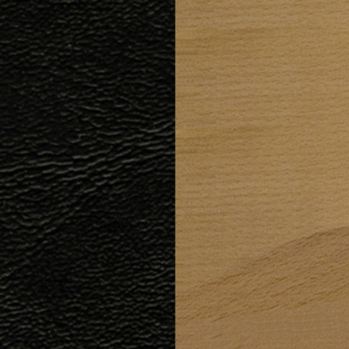 Black Vinyl Seat/Natural Wood Frame |#| Ladder Back Natural Wood Restaurant Barstool - Black Vinyl Seat