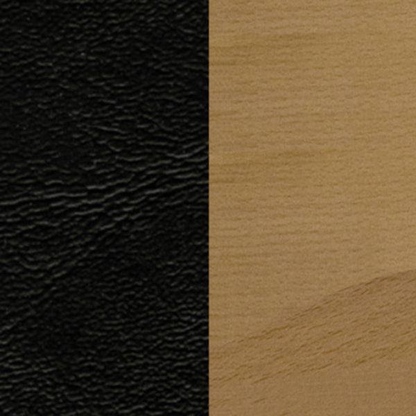Black Vinyl Seat/Mahogany Wood Frame |#| Ladder Back Mahogany Wood Restaurant Barstool - Black Vinyl Seat