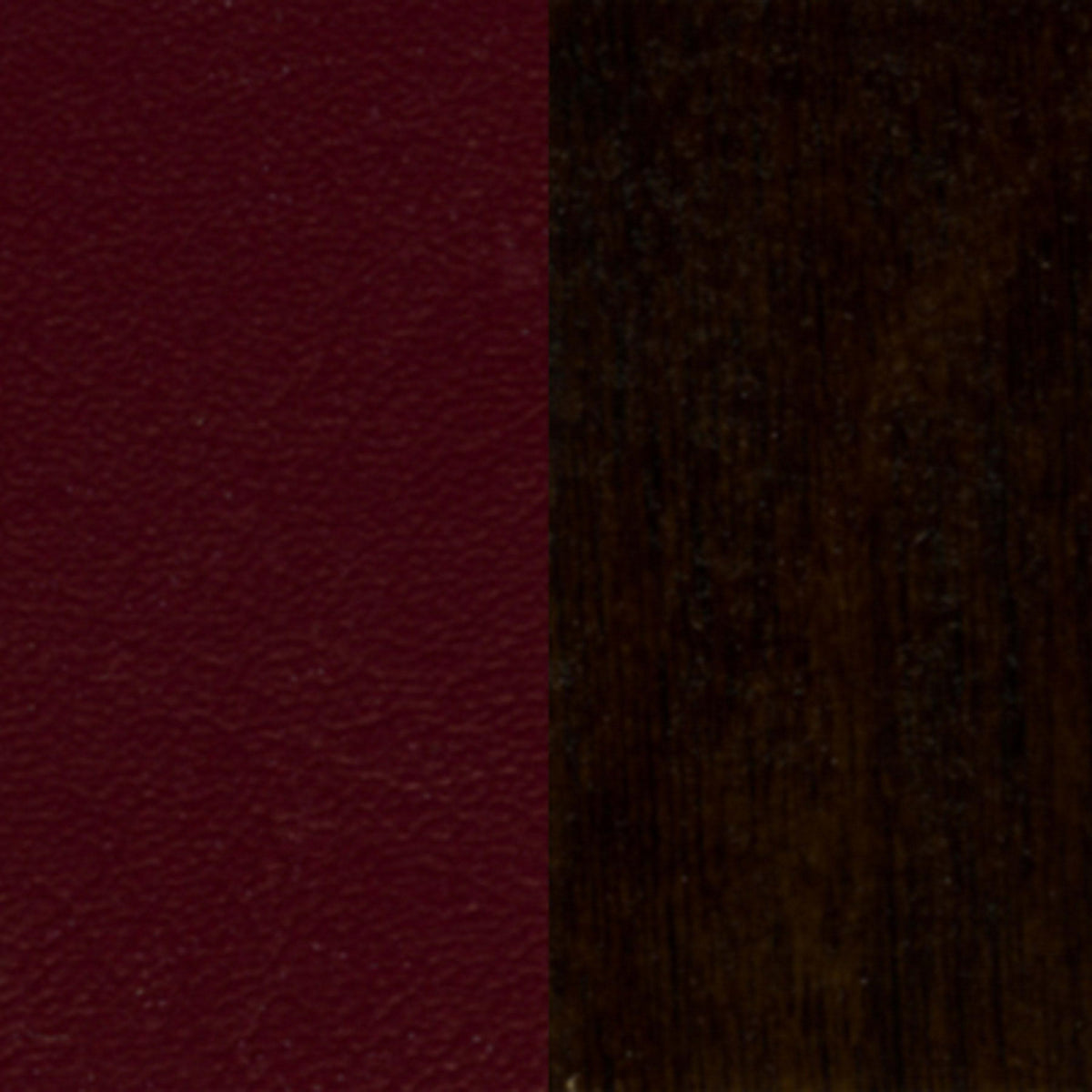 Burgundy Vinyl Seat/Walnut Wood Frame |#| Ladder Back Walnut Wood Restaurant Barstool - Burgundy Vinyl Seat