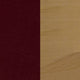 Burgundy Vinyl Seat/Natural Wood Frame |#| Ladder Back Natural Wood Restaurant Barstool - Burgundy Vinyl Seat