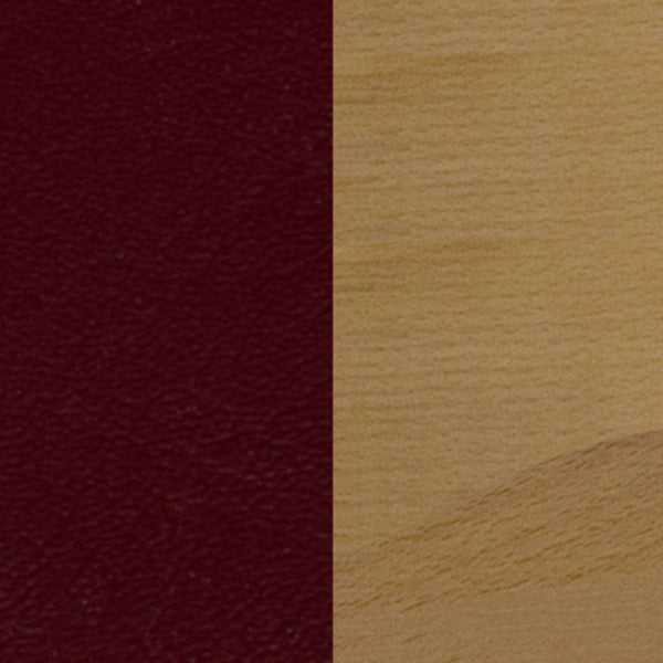Burgundy Vinyl Seat/Mahogany Wood Frame |#| Ladder Back Mahogany Wood Restaurant Barstool - Burgundy Vinyl Seat