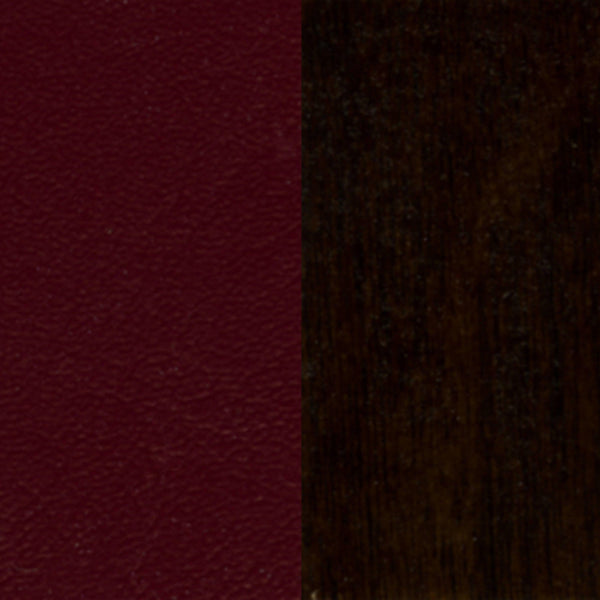 Burgundy Vinyl Seat/Natural Wood Frame |#| Ladder Back Natural Wood Restaurant Chair - Burgundy Vinyl Seat