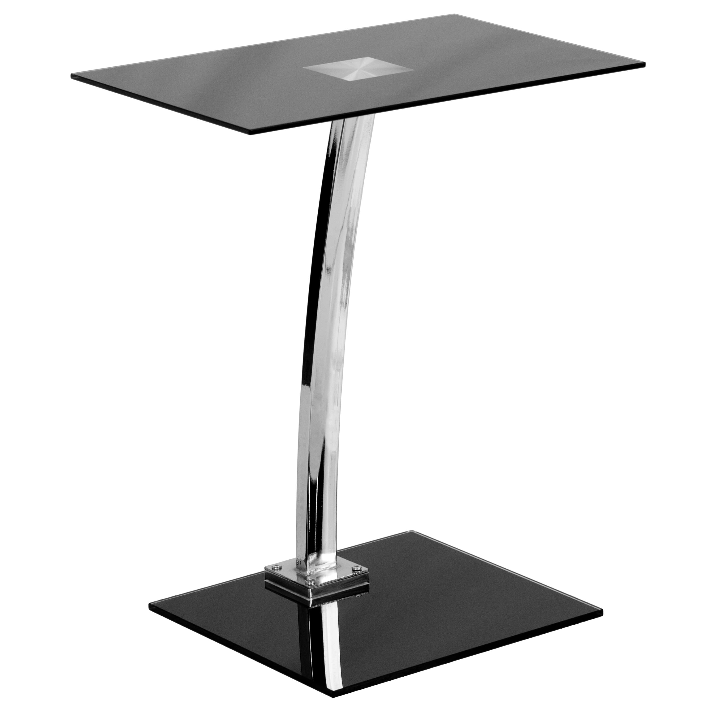 Glass laptop outlet desk