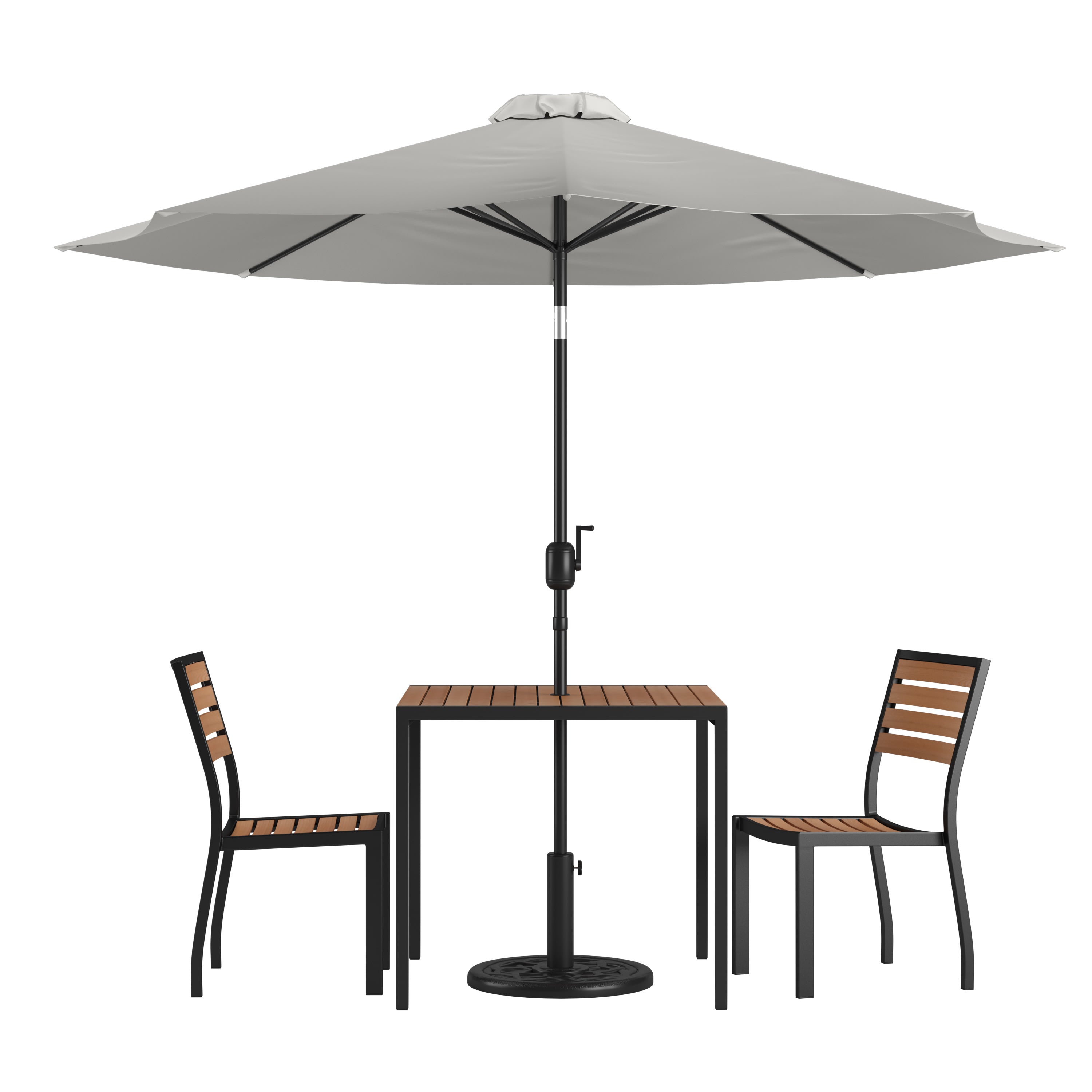 Deck set with umbrella new arrivals