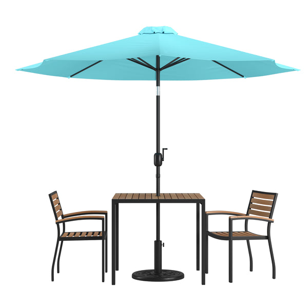 Table-2 Chairs-Umbrella & Base XU-DG-810060062-UB19- – BizChair
