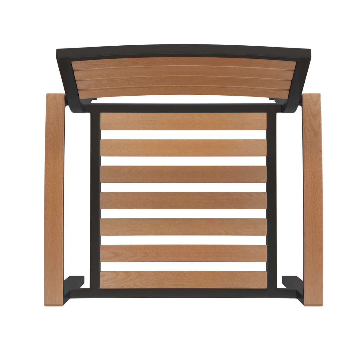 Navy |#| 35inch Square Faux Teak Patio Table, 4 Chairs and Navy 9FT Patio Umbrella with Base