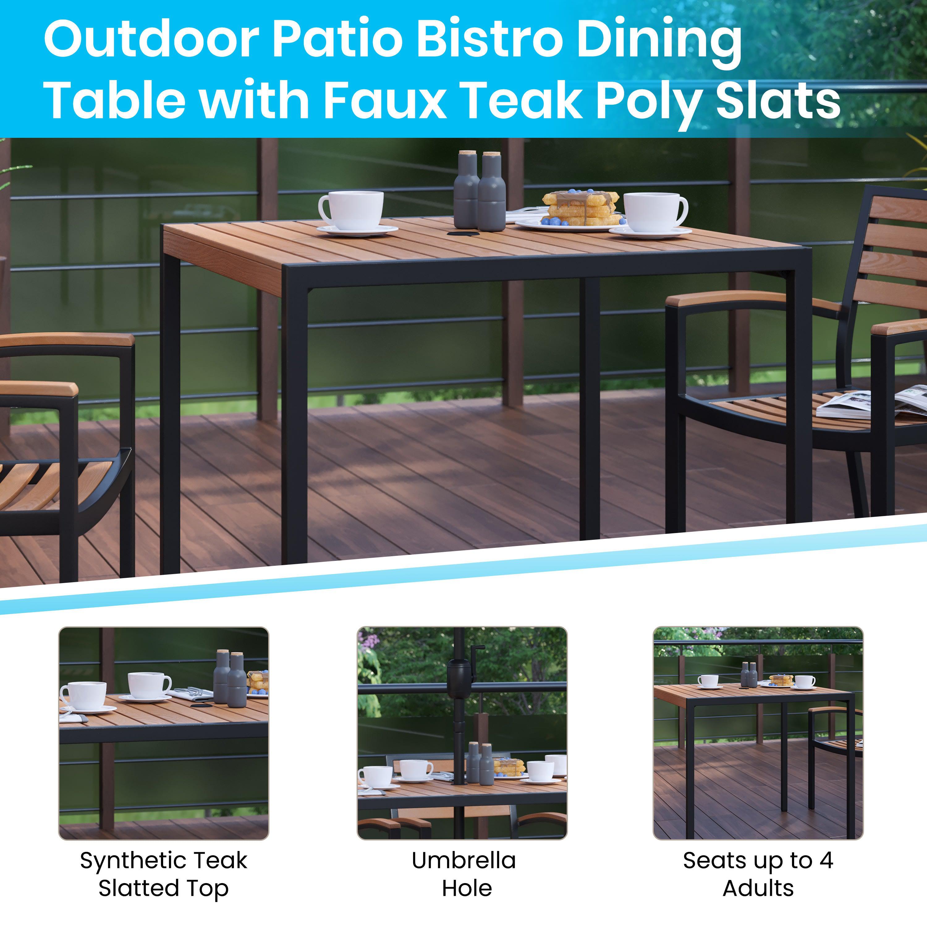 Patio table with hot sale 4 chairs and umbrella