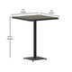 Gray Wash |#| Indoor/Outdoor 32inch Square Bar Height Dining Table with Poly Slats in Gray Wash